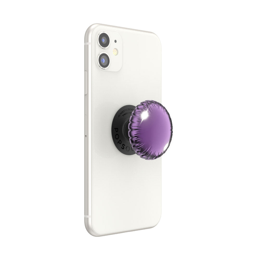 popsockets popgrip 2 premium Metallic Balloon Morado