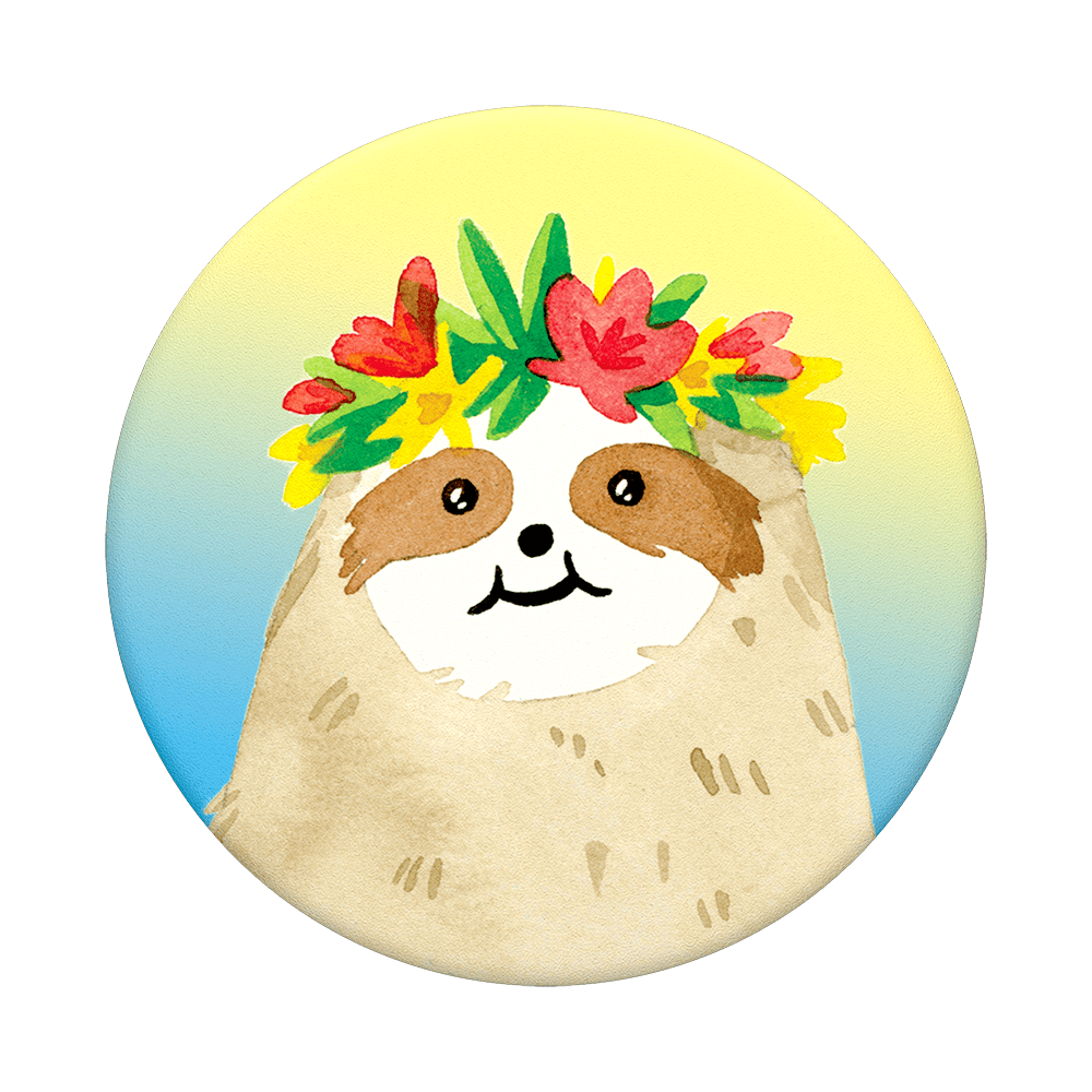 popsockets popgrip 2 aloha sloth gradient