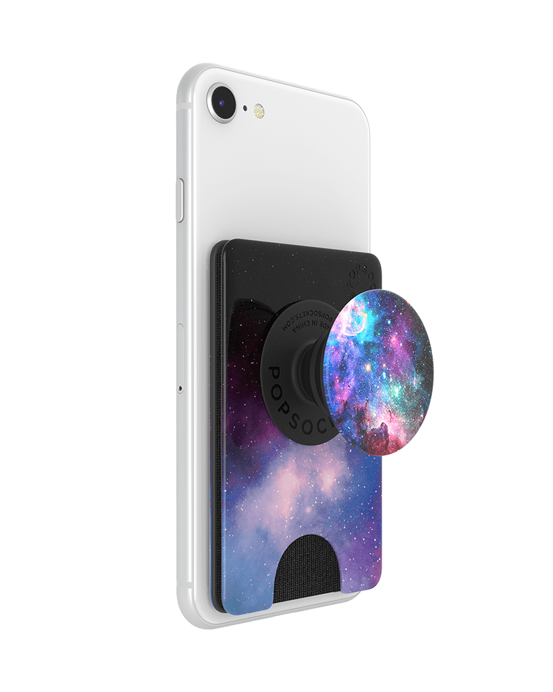 popsockets popwallet blue galaxy