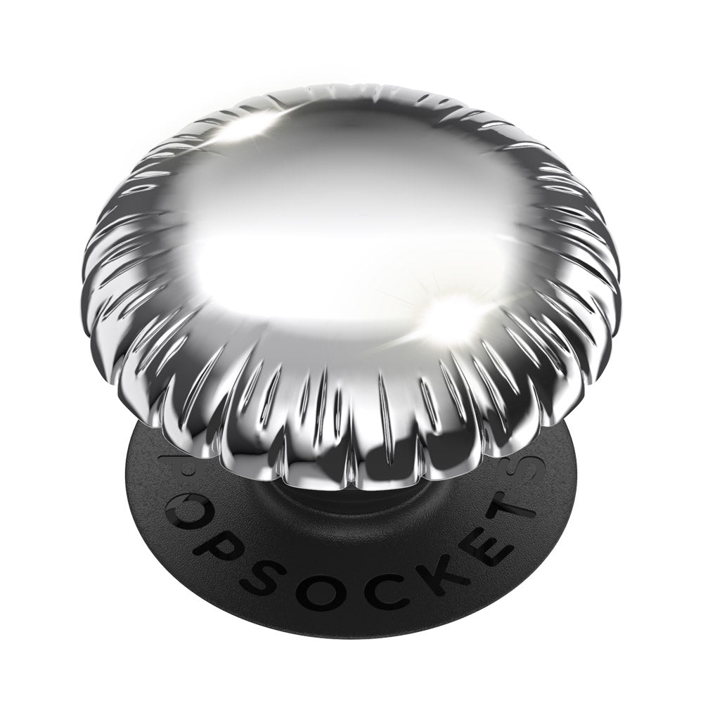 popsockets popgrip 2 premium Metallic Balloon Silver