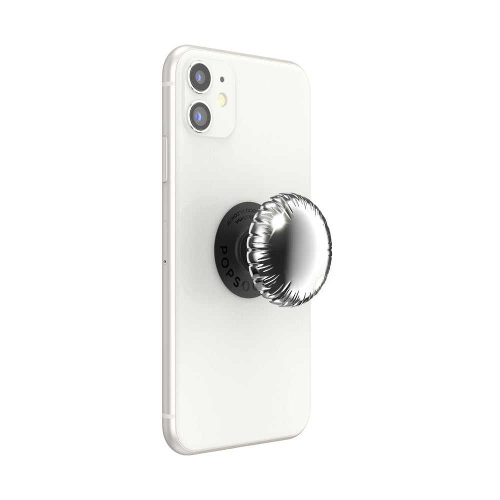 popsockets popgrip 2 premium Metallic Balloon Silver