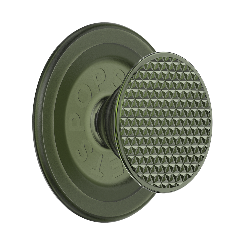 popsockets MagSafe PopGrip Triangle Knurl Olive