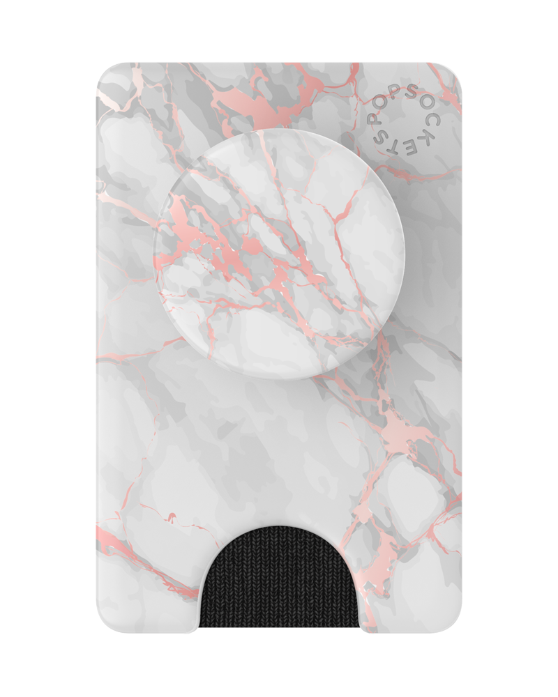 popsockets popwallet+ Rose Gold Lutz Marble