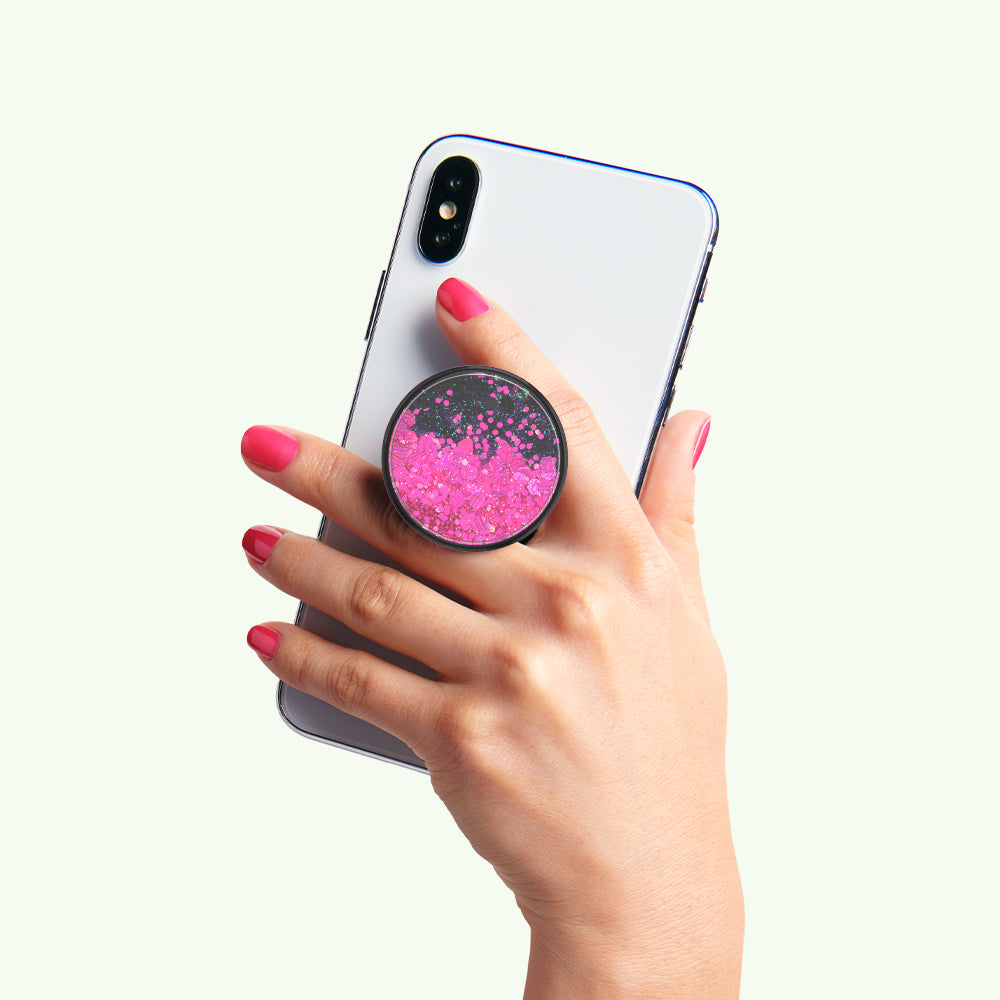 popsockets popgrip 2 deluxe Tidepool Neon Pink