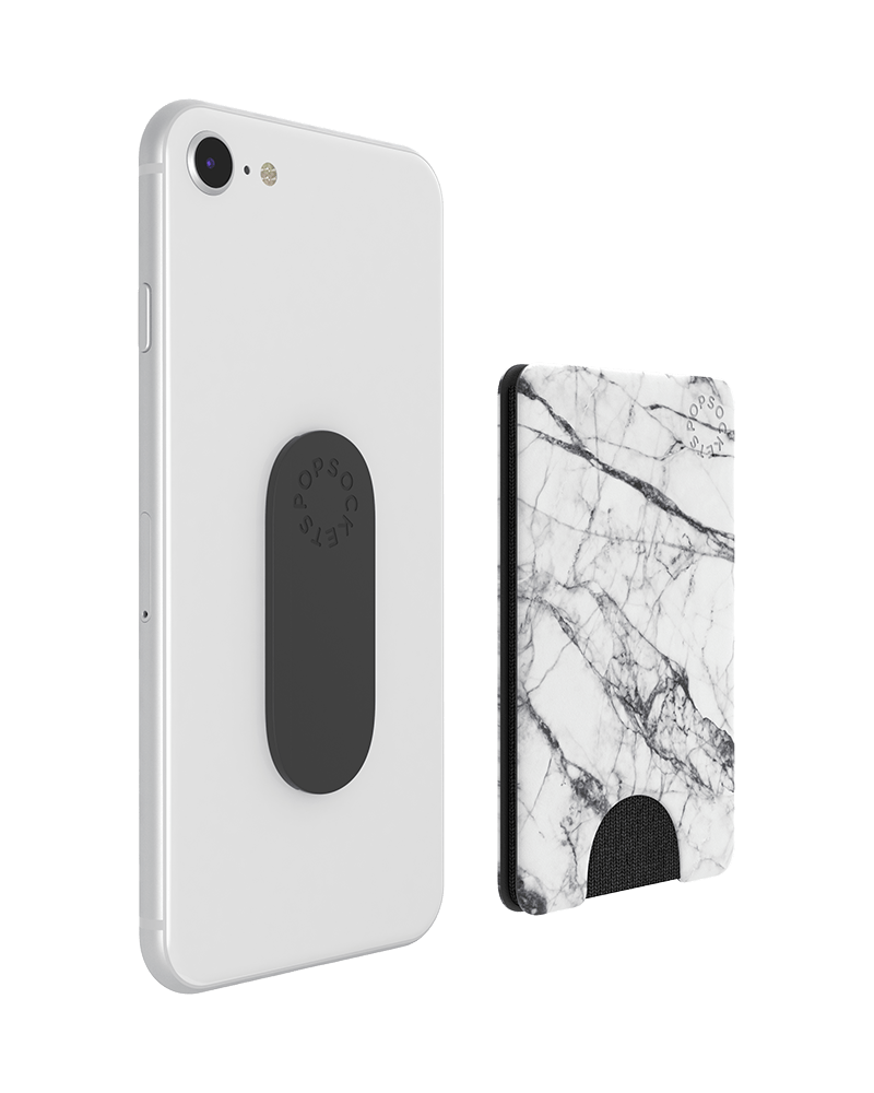 popsockets popwallet white marble