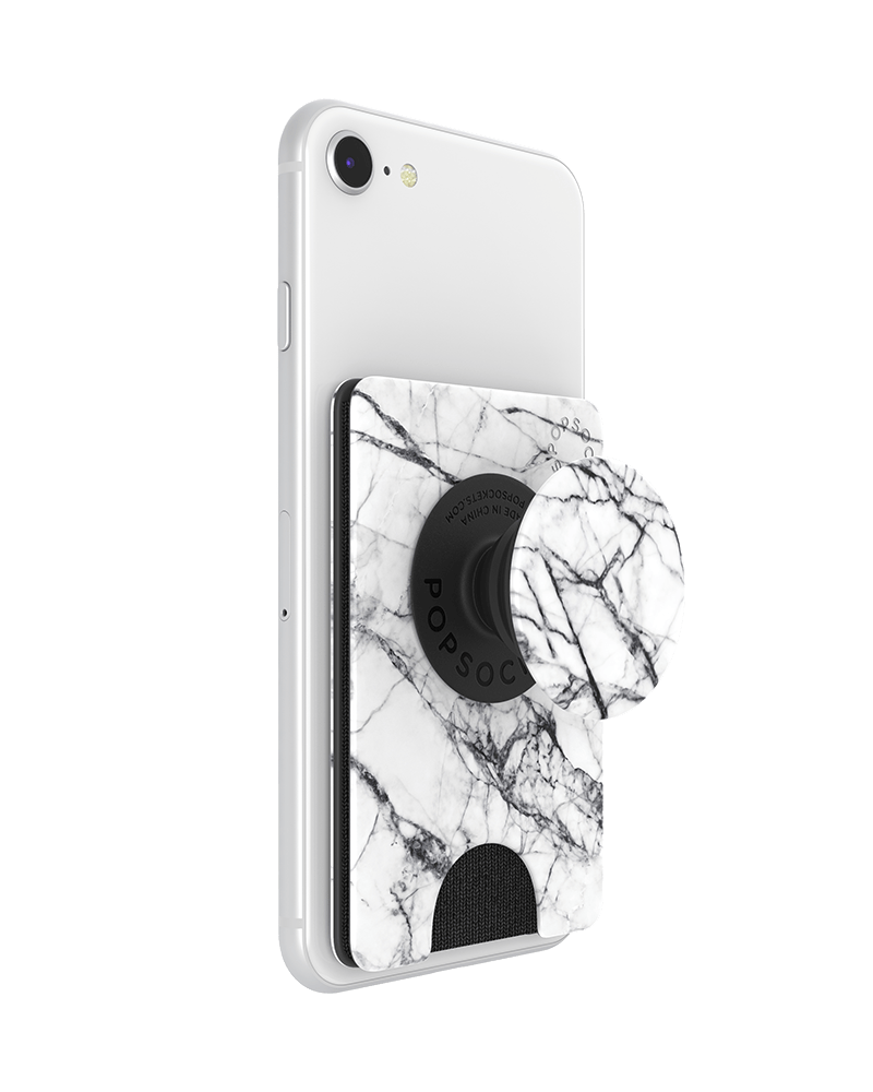 popsockets popwallet white marble